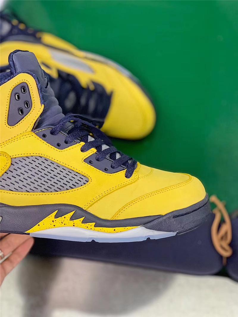 PK GOD Air Jordan 5 V Retro SP Inspire Michigan Amarillo Navy retail materials ready to ship